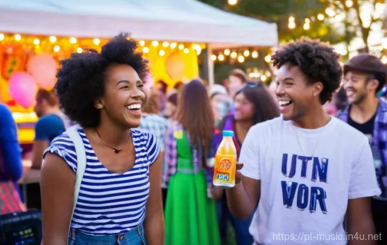 음악 공연 마케팅 - **Prompt for "Digital Stage: Influencers and Social Media Engagement":**
    "A dynamic scene featur...