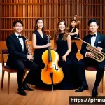 목관 악기 앙상블 - **"Harmonious Woodwind Quintet Performance"**
    A sophisticated woodwind quintet, consisting of a ...